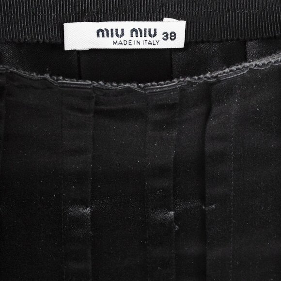 Miu Miu 2006 Satin Silk Pleated Skirt - Picture 4 of 10
